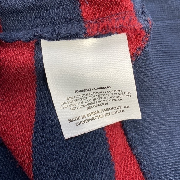 Vintage Nike Striped Sweatshirt Navy & Red Size Large Y2K - Picture 8 of 8